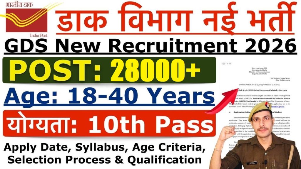 India Post GDS Online Form 2026