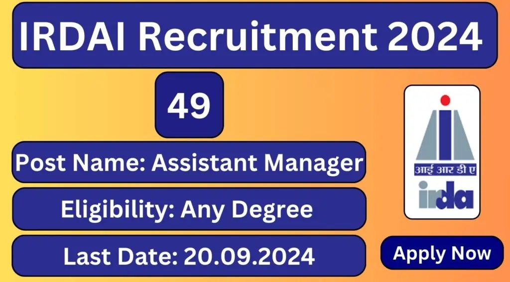 IRDAI recruitment 2024