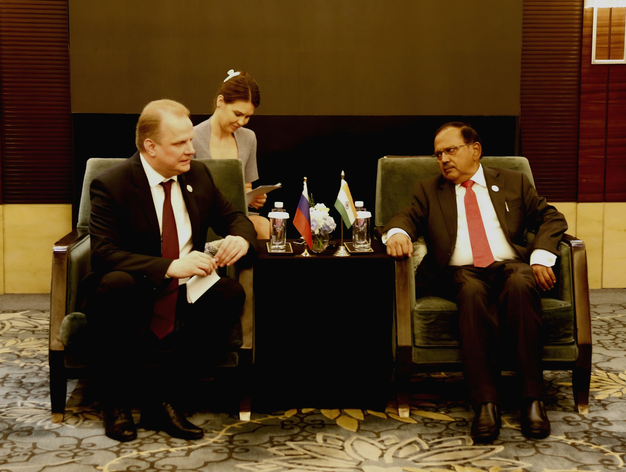 Deputy Secretary of the Russian Defense Council meeting Ajit Doval. - Photo: X/@EOIBeijing