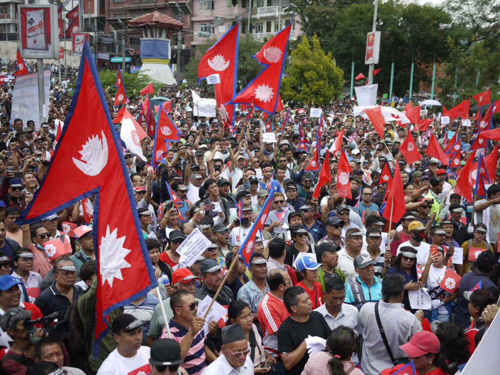 Protests in Nepal - Photo: PTI