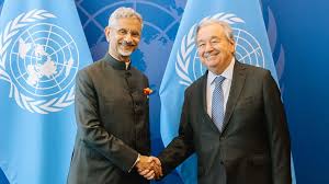 Antonio Guterres, S Jaishankar - Photo: X/Dr. S. Jaishankar