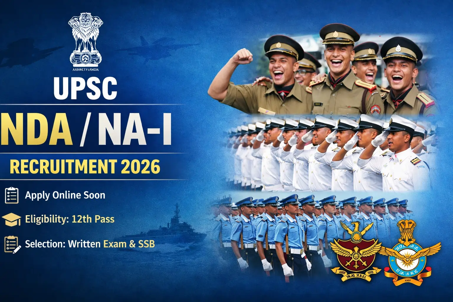 UPSC NDA / NA-I Recruitment 2026