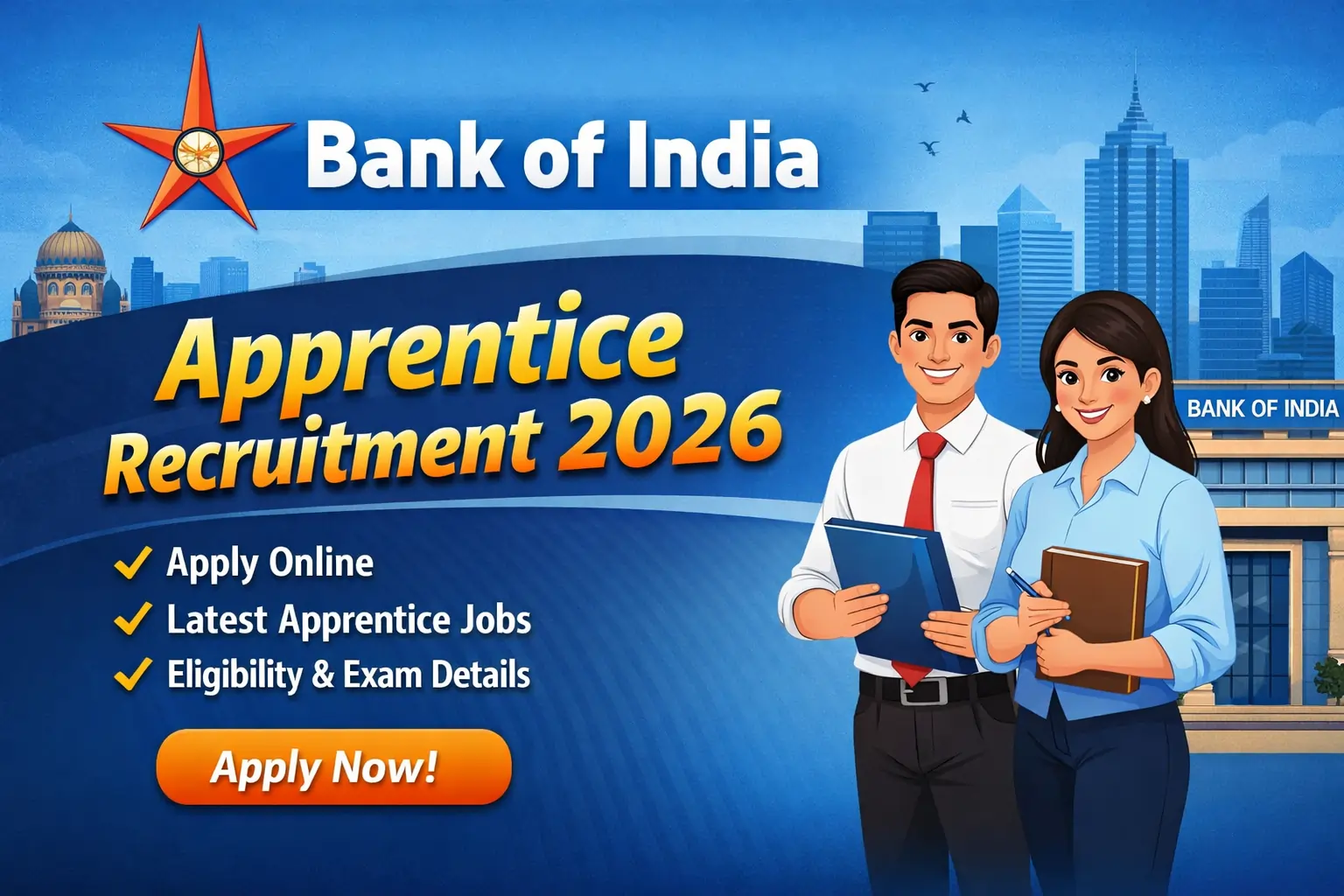 Bank Of India Apprentice Recruitment 2026 Apply Online