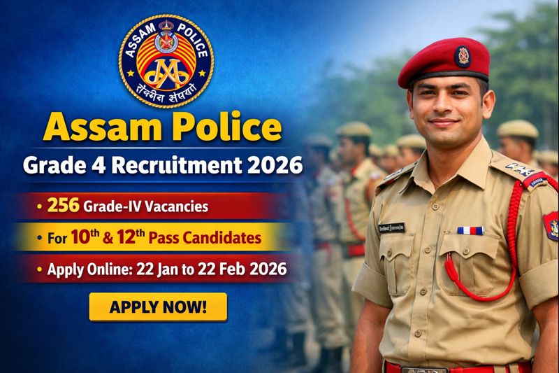 Assam Police Grade 4 Recruitment 2026