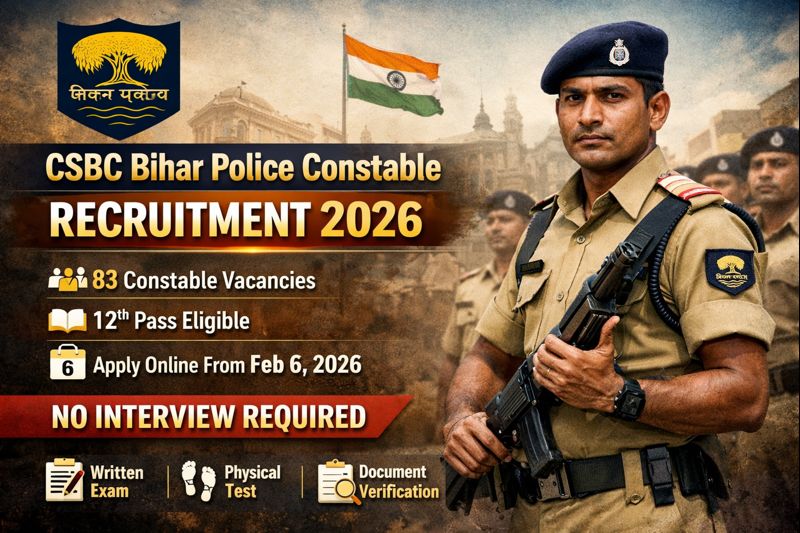 CSBC Bihar Police Special Branch