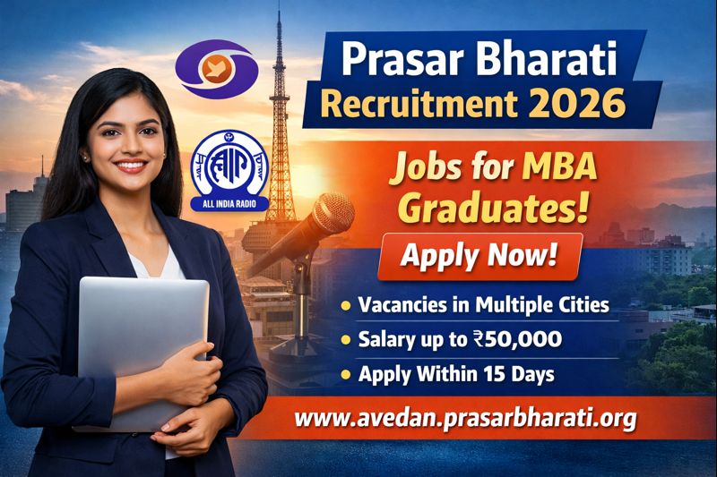 Prasar Bharati Recruitment 2026