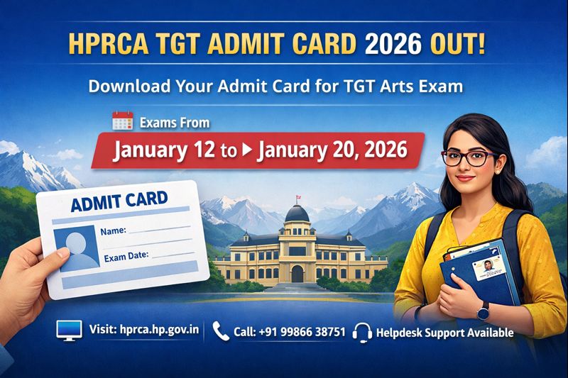 HPRCA TGT Admit Card Out