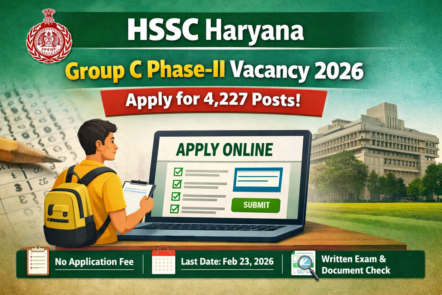 HSSC Haryana Group C Phase-II Vacancy 2026