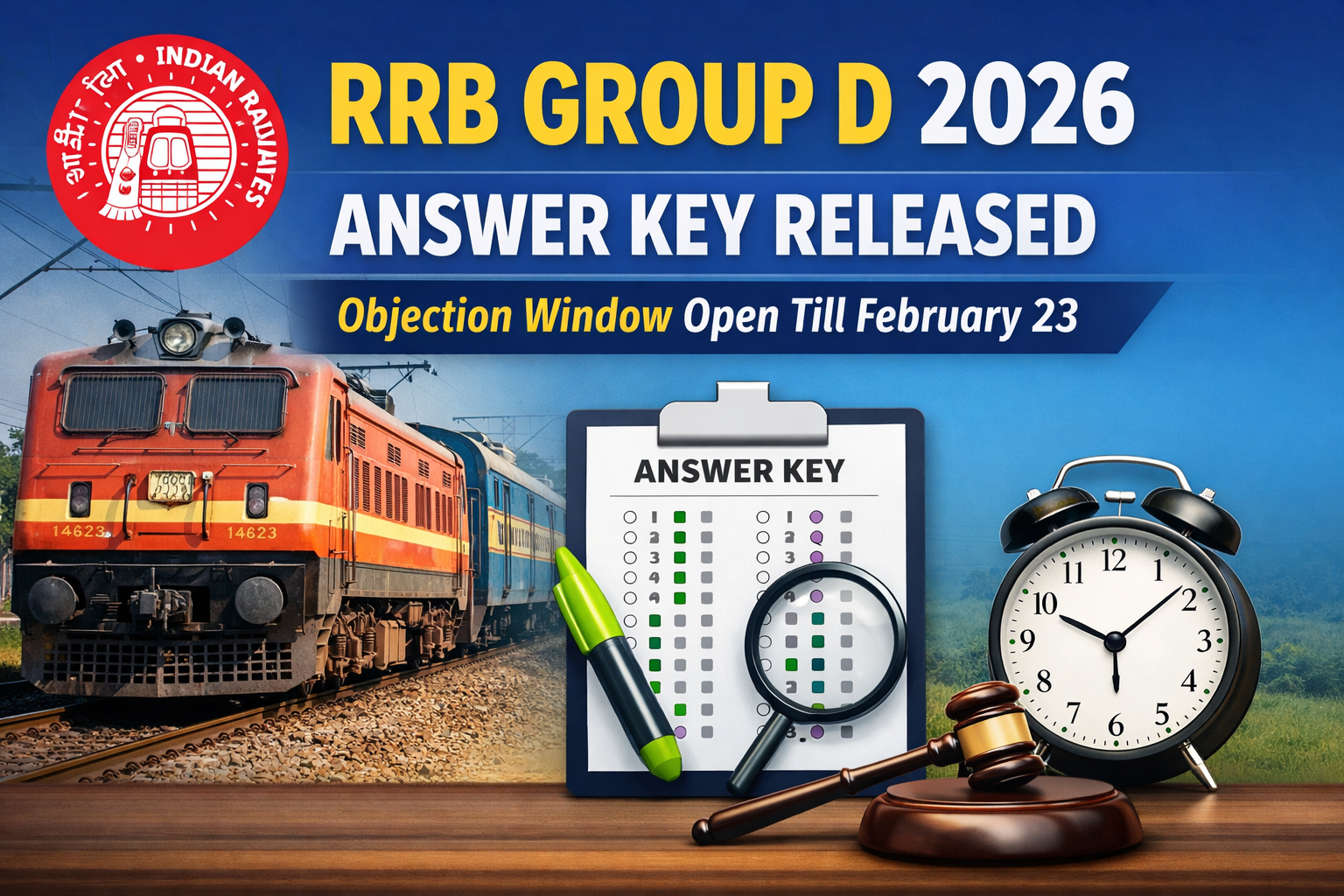 RRB Group D 2026 Answer Key