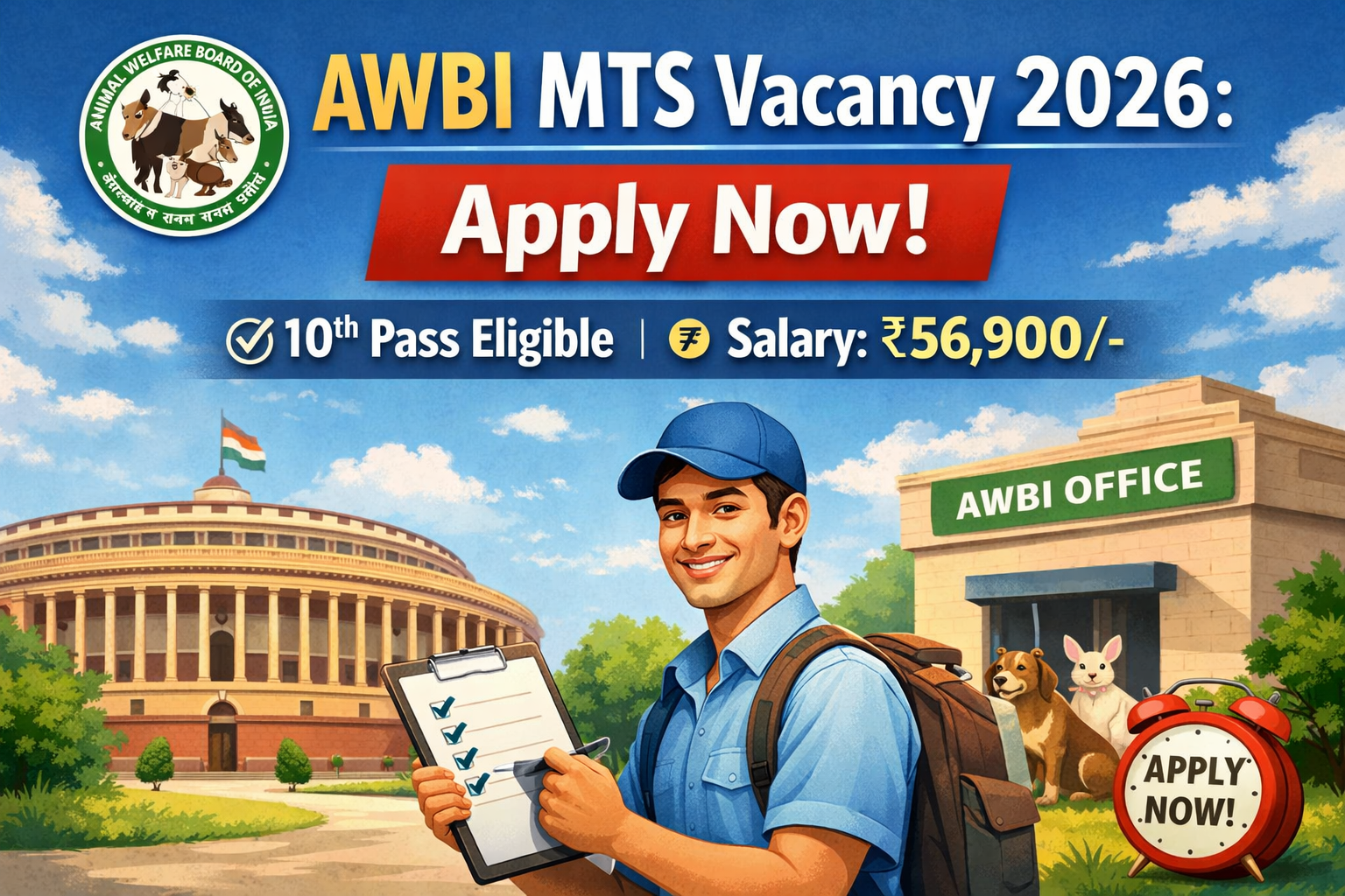 AWBI MTS Vacancy 2026