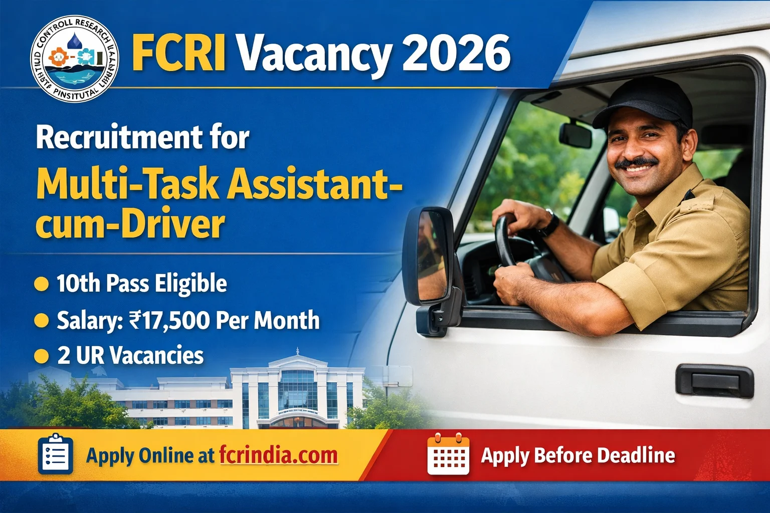FCRI Vacancy 2026