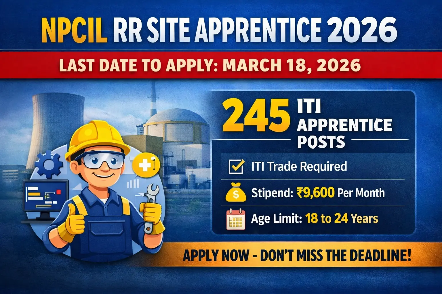 NPCIL RR Site Apprentice 2026