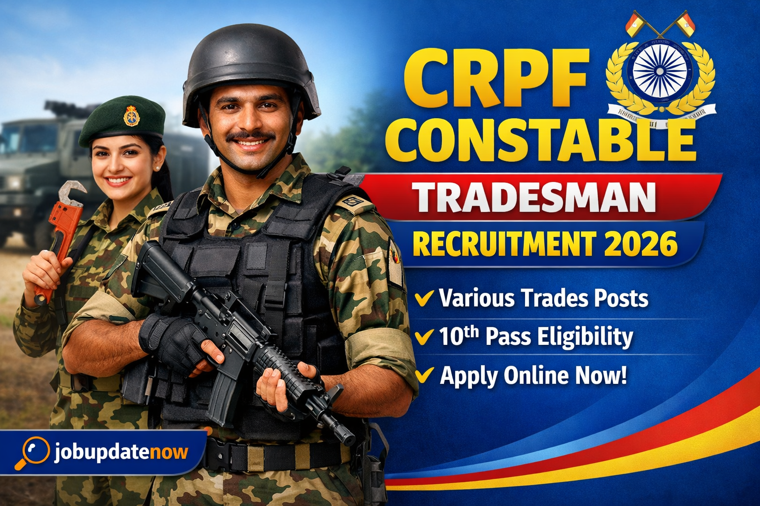 CRPF Constable Tradesman Recruitment 2026
