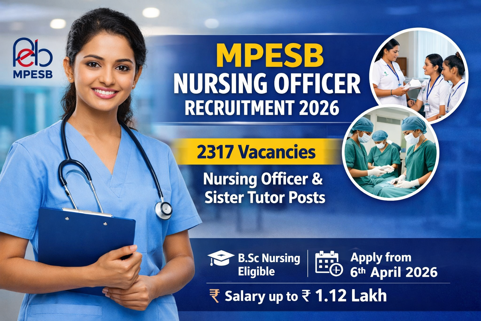 MPESB Nursing Officer Recruitment 2026