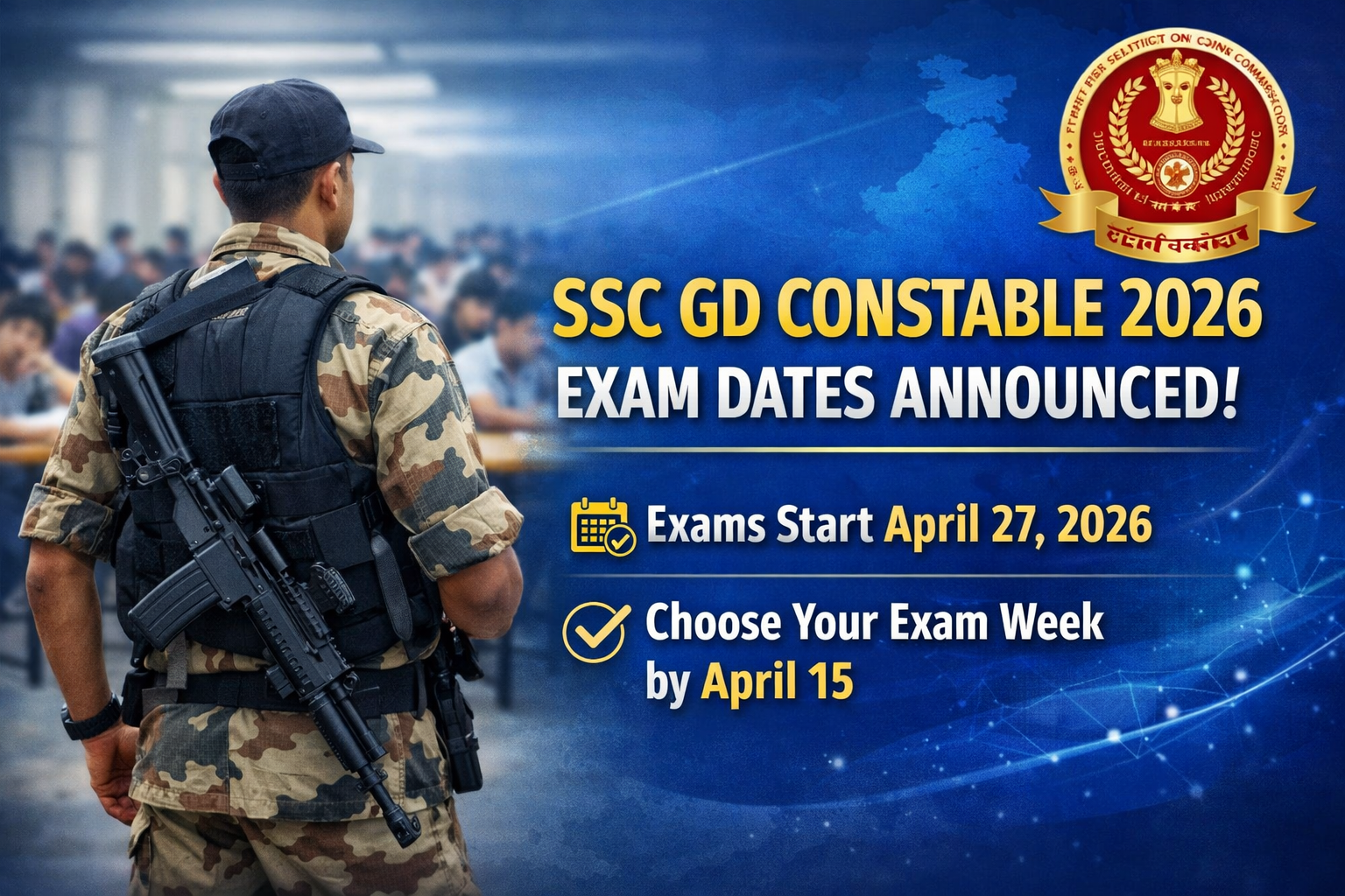 SSC GD Constable 2026 Exam Dates