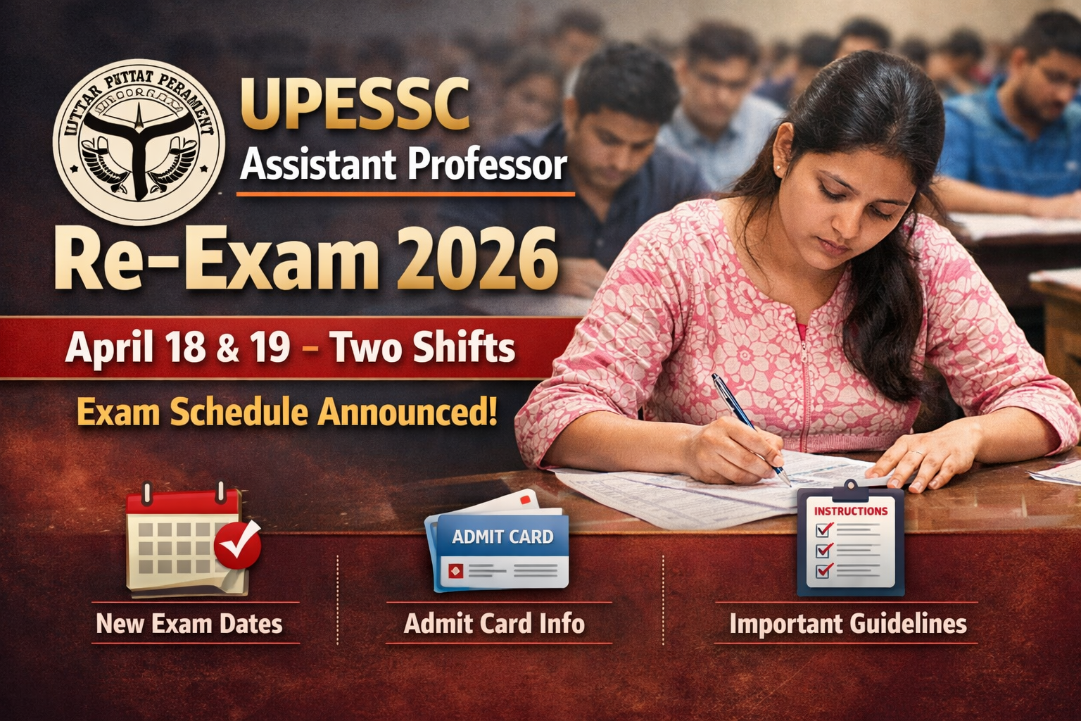 UPESSC Assistant Professor Re-Exam