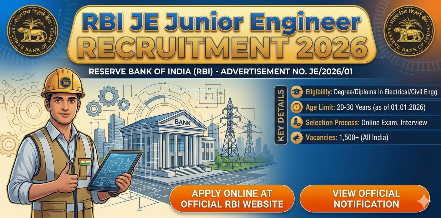 rbi je junior engineer recruitment