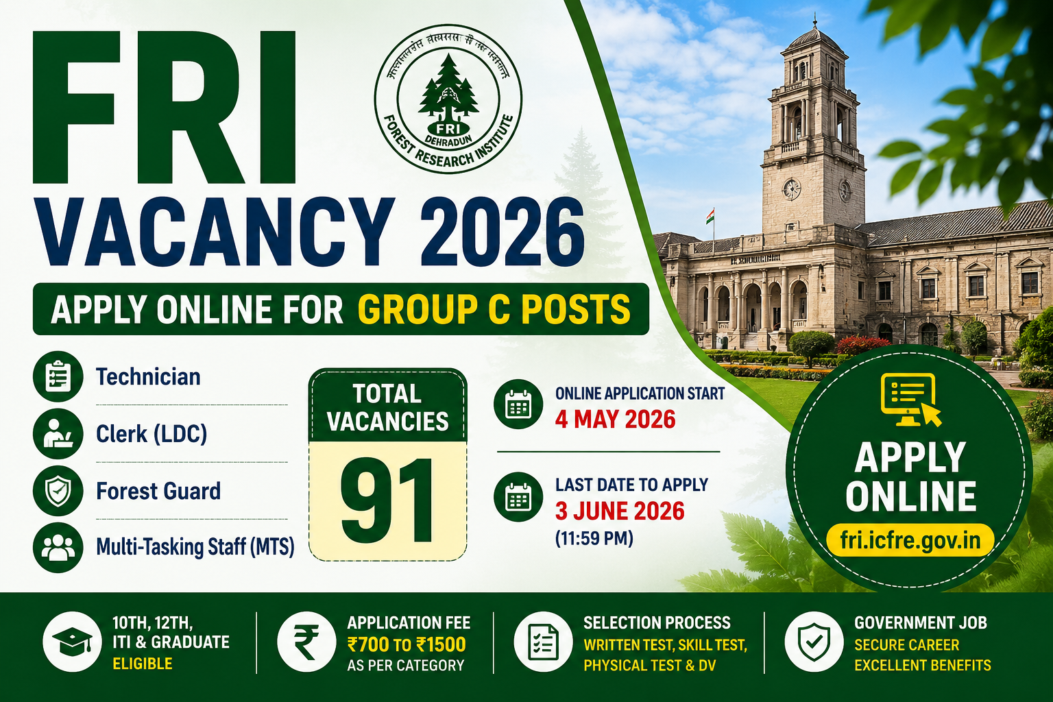 FRI Vacancy 2026