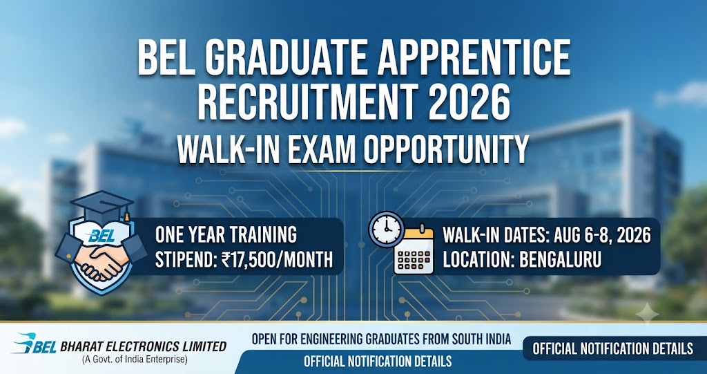 BEL Graduate Apprentice Recruitment 2026