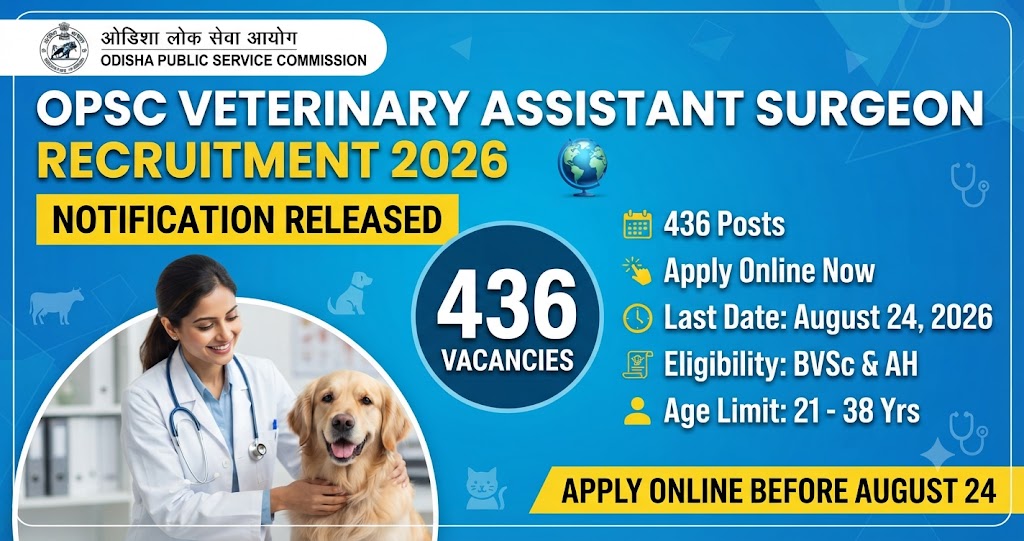 OPSC Veterinary Assistant Surgeon Recruitment 2026