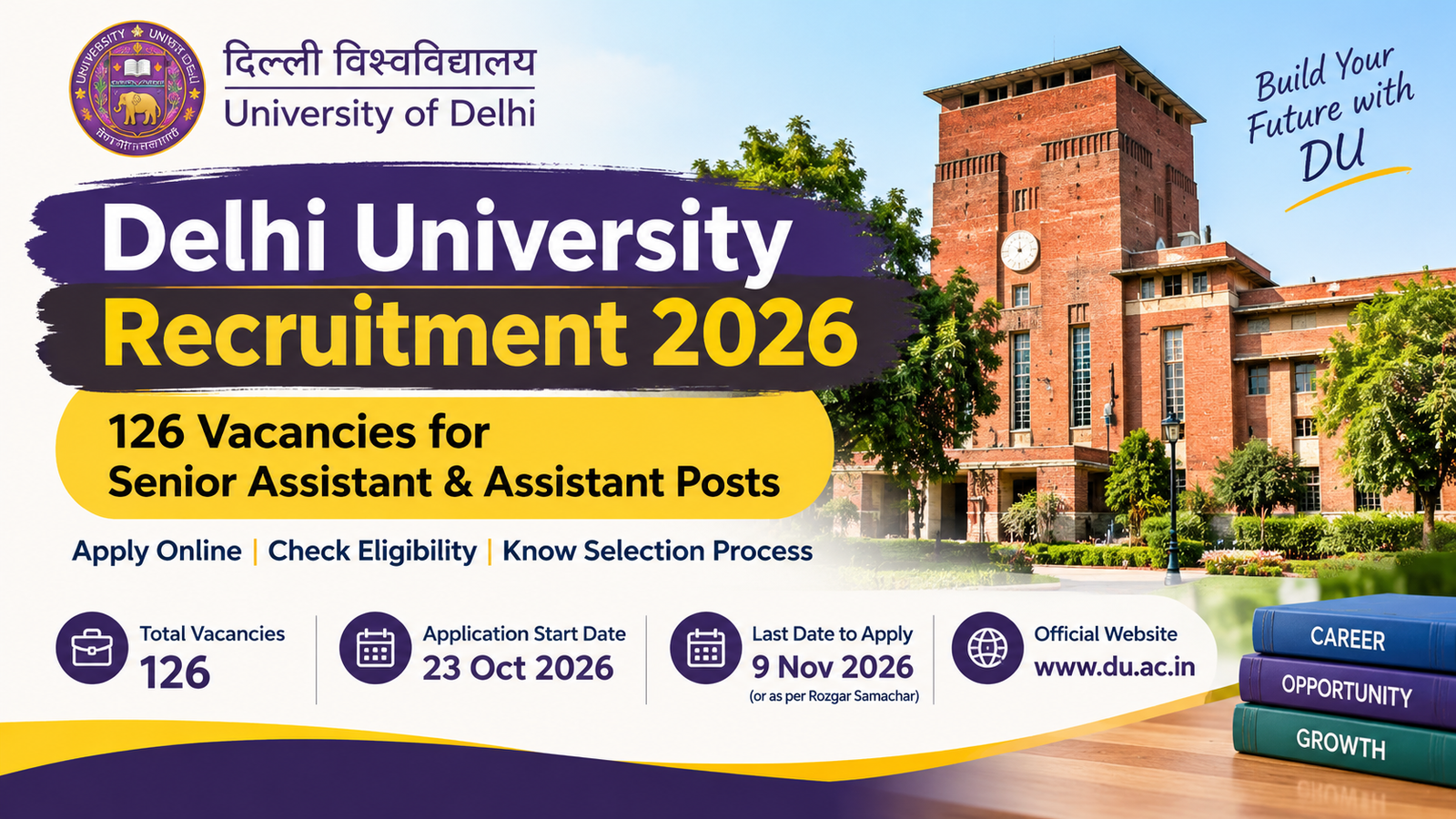 Delhi University Recruitment 2026
